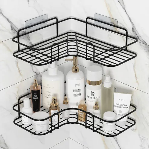 Bathroom Rack Wall-mounted Storage Self-adhesive Shower Bath Rack