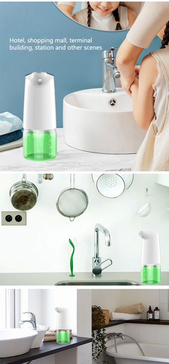 Automatic Soap Dispenser, 17Oz / 500ml Touchless Battery Operated Foaming Soap Dispenser, w/Adjustable Soap Dispensing Volume Control