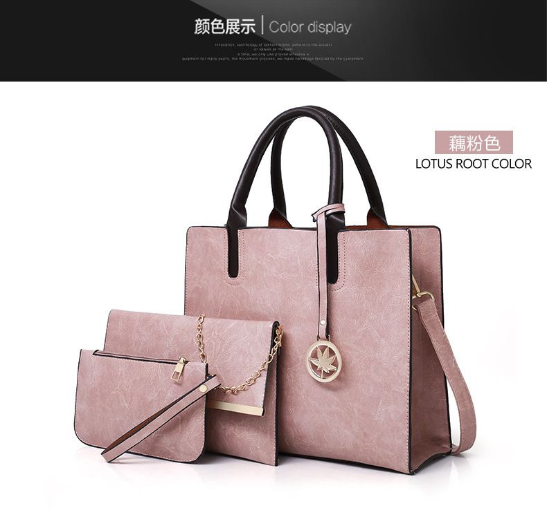 Large capacity women's bag 2024 new model mother bag mother bag Europe and the United States large bag multi-set shoulder bag 8824