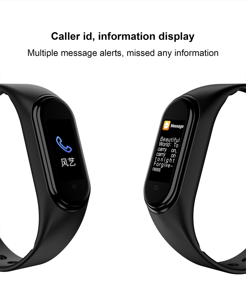 AUNONT M4 Pro Smart Band Thermometer New M4 Band Fitness Tracker Heart Rate Blood Pressure Fitness Bracelet Smart Watch for Android iOS