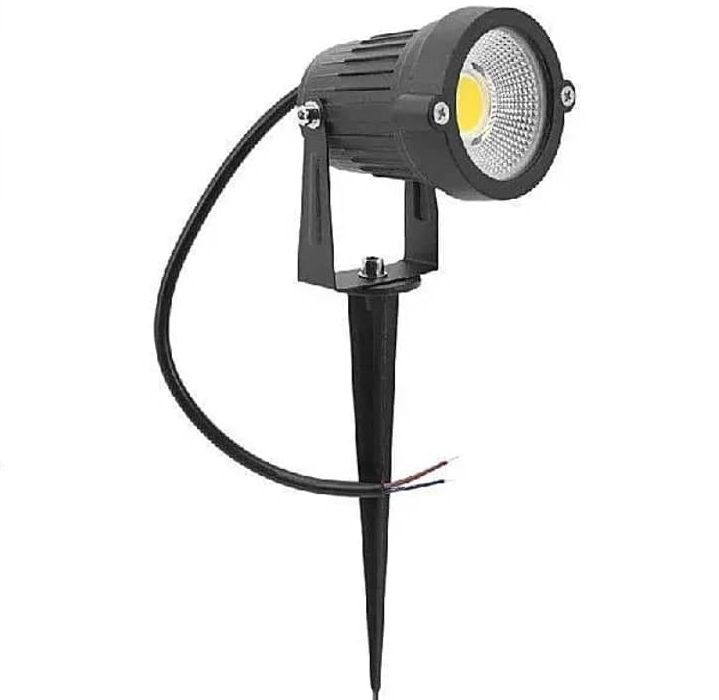 5W Outdoor LED Lawn Light with Spike Stand Waterproof IP68 Rotating Path COB Spotlight 220V Garden Light Landscape Tree Spotlight
