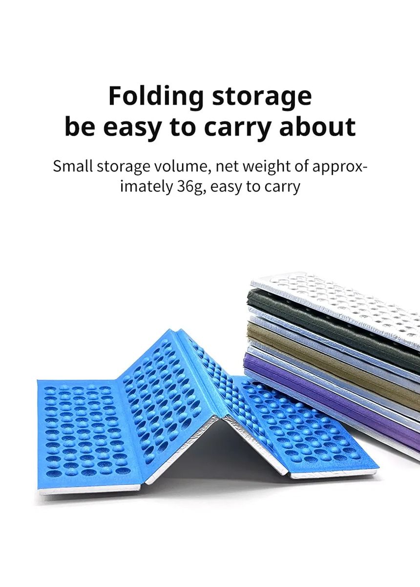 Ultralight Egg Nest Folding Cushion 36g Portable Outdoor Picnic Mat Camping Moistureproof Heat-insulated Foam Sit Pad