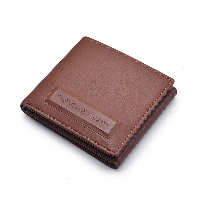 k3217-1 Men Short Wallet Fashion PU Leather Purse For Male