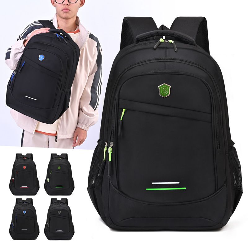 XR&9756 Men's New Large Capacity Business Backpack Solid Color Leisure Travel Backpack