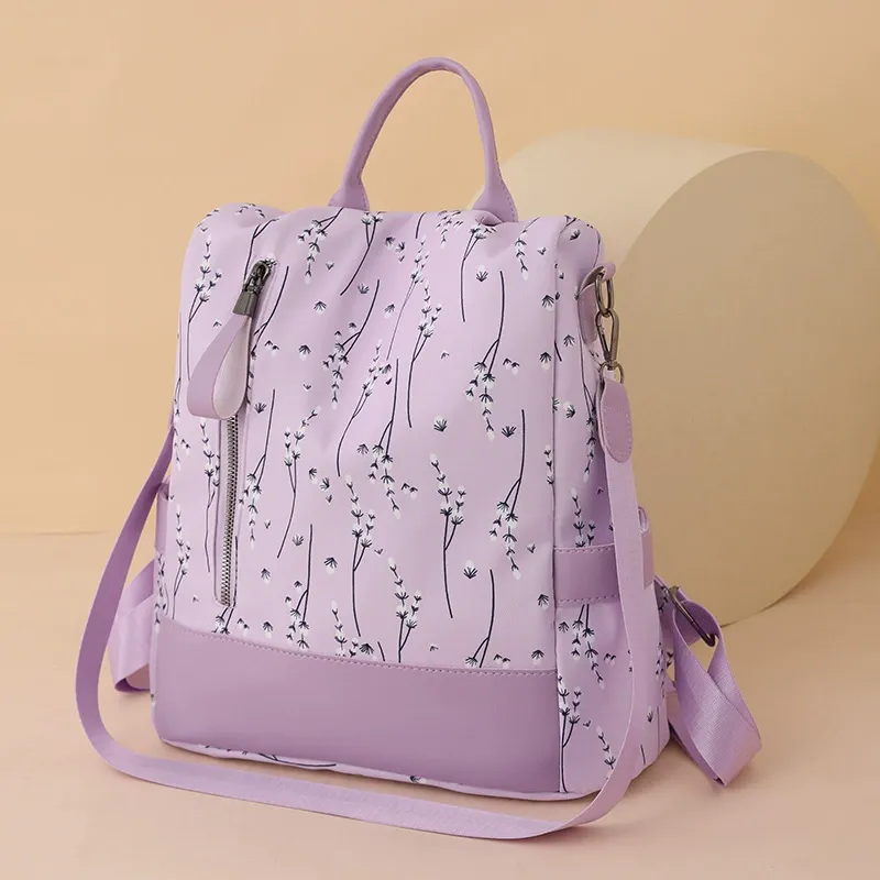 Anti-theft Oxford Cloth Backpack Multi-purpose Casual Travel Student Crossbody Storage Bag

