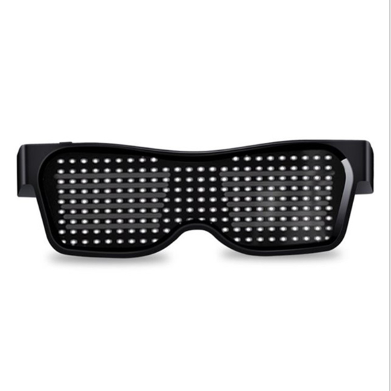 AUNONT LED Bluetooth Luminous Glasses APP Mobile Phone Connection Control Dynamic Luminous Multilingual bar Nightclub Electrical Spare Parts