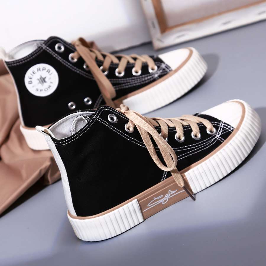 New Products, Ladies Shoes, Casual Shoes, High-top Canvas Shoes