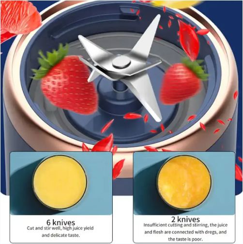  400ml 40W Mini Portable Rechargeable Electric Fruit Smoothie Juicer Blender