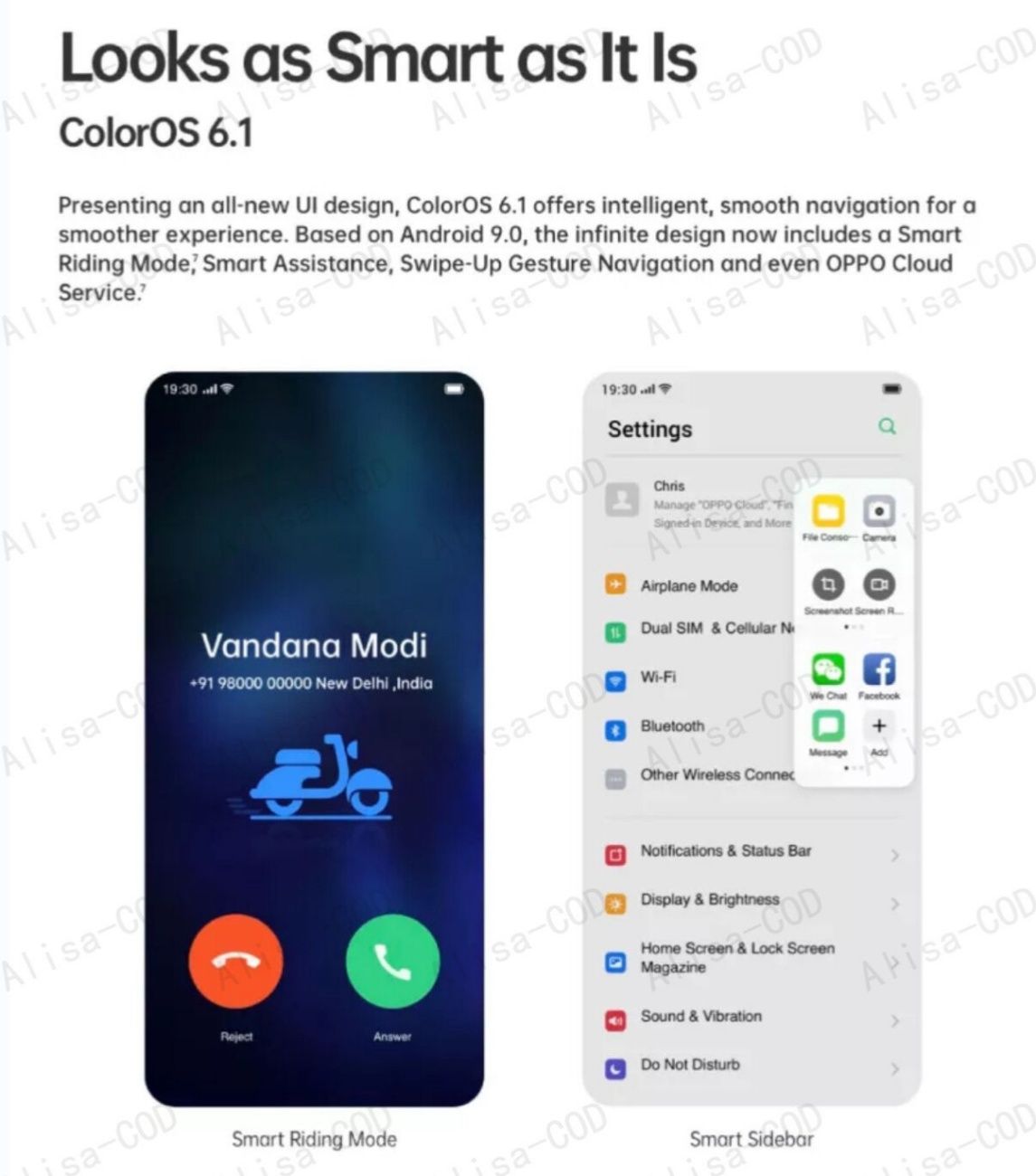 Oppo A31 6GB RAM+128G ROM Refurbished 6.5 Inch Screen HD Camera 12MP Cyan Smartphone