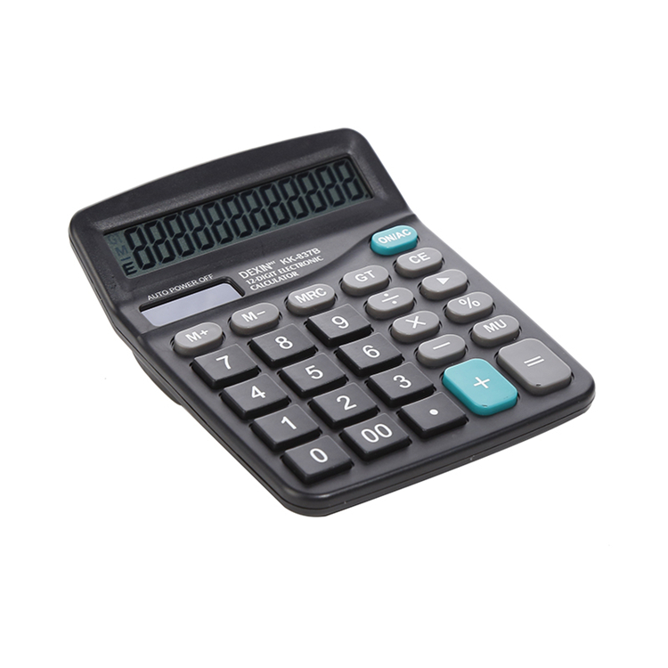 Professional Scientific Calculator LCD Display 12-Digit Solar Office Desktop Calculator Electronic Calculator Multifunction Office Tool