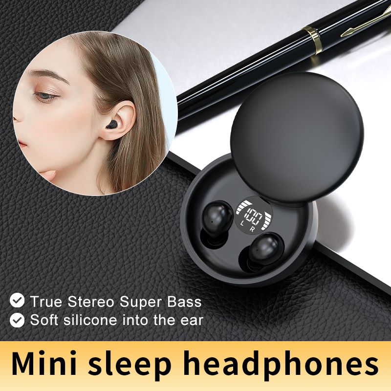 New SK26 Headset sliding wireless Bluetooth 5.4 earphones TWS ultra small super mini sleep invisible Headphones in ear earplugs
