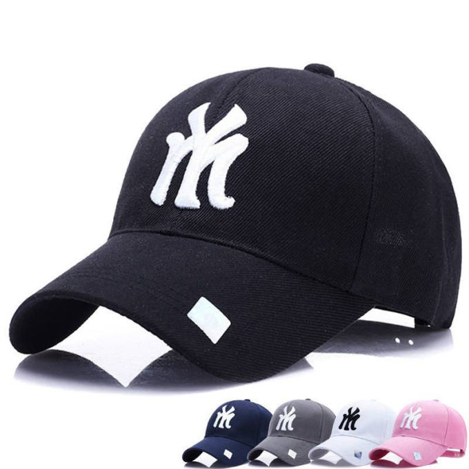  Hat new men and women outdoor Korean version of NY baseball cap summer sun protection letter duck tongue hat couple casual cap