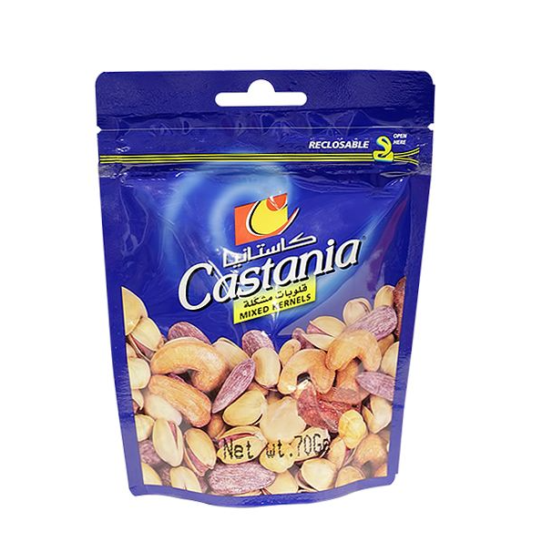 CASTANIA ROASTED NUTS MIXED KERNELS 75G