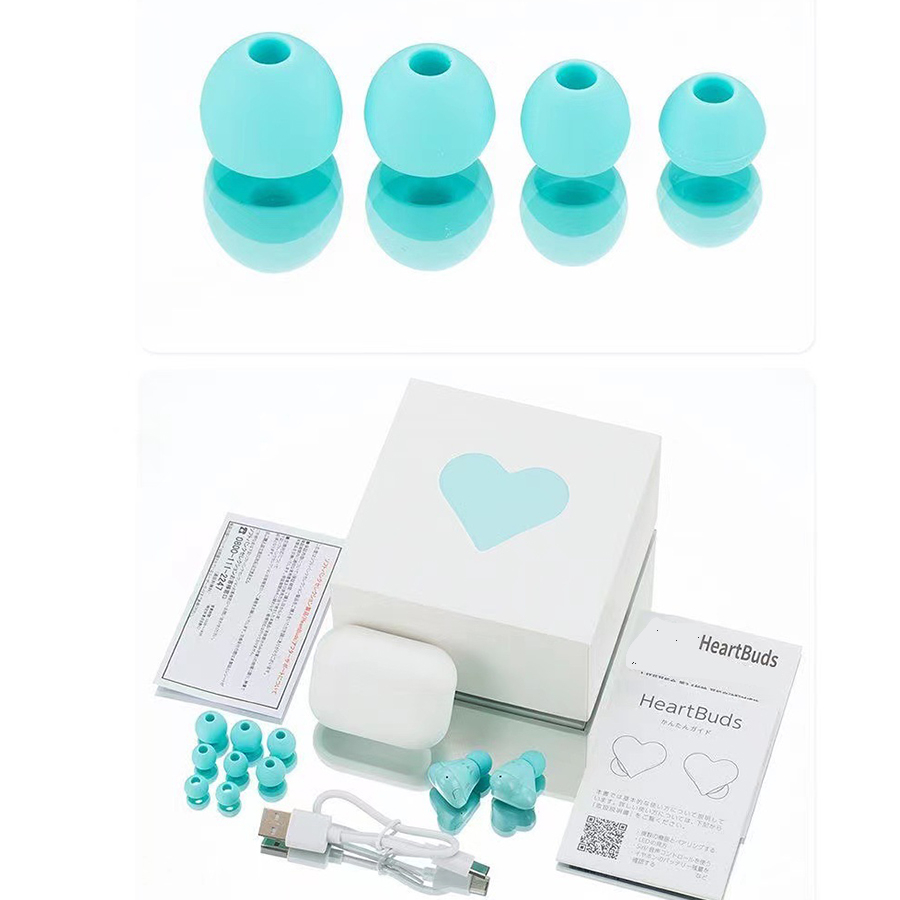 Heartbuds Heart-shaped Headphones Heart Girl In-ear Wireless Bluetooth Noise-cancelling Headphones Bluetooth Headset Earphones