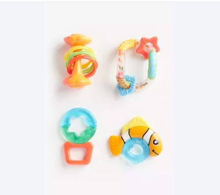 Baby Safari Rattle Set 4 Toys 