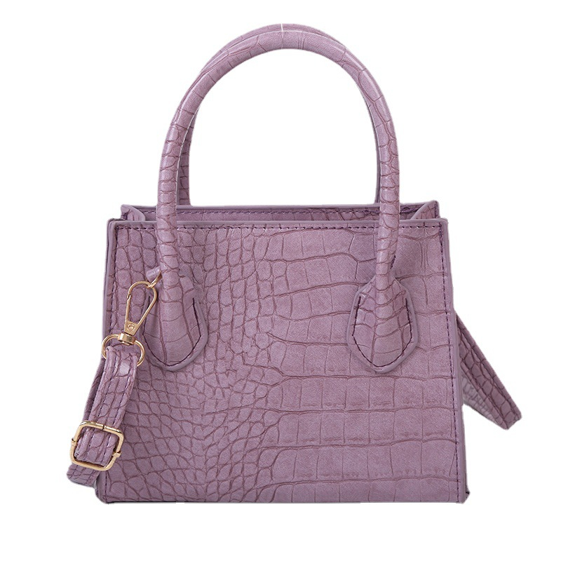 5551 Fashion Trend Women Crocodile Pattern Crossbody Handbags Vintage Classic Solid Style Shoulder Bag Stylish Tote for Ladies