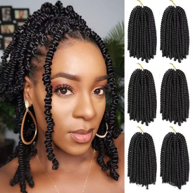 Wig European and American African small spring braids Spring Twist Hair 8-inch spring braids