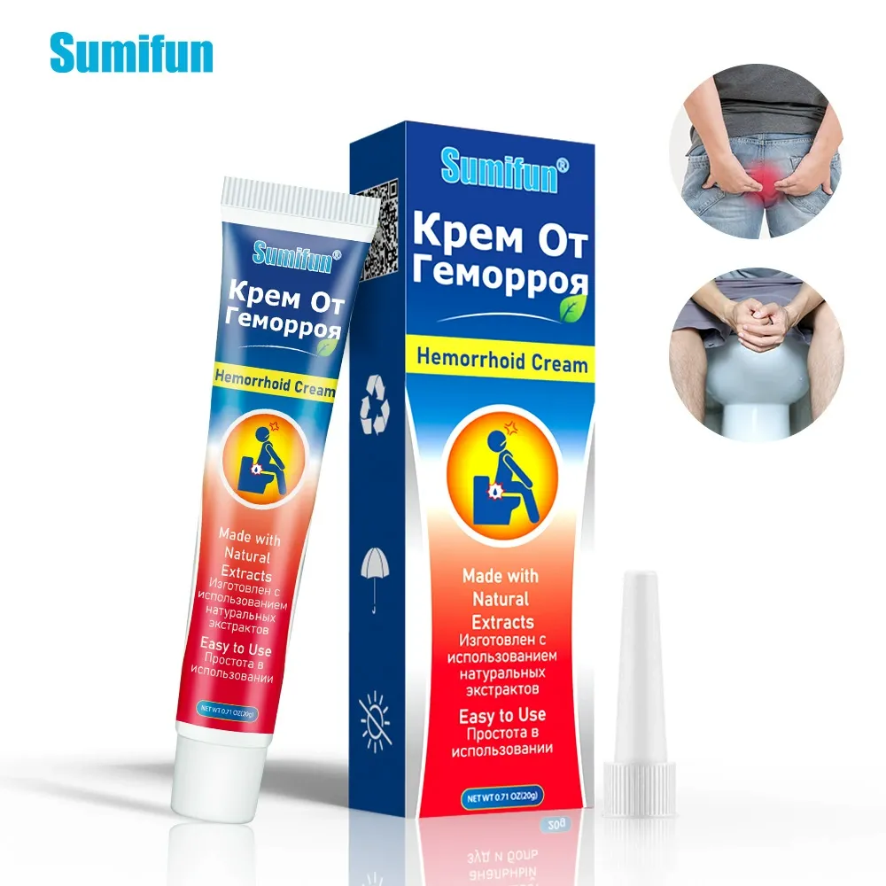 Sumifun Hemorrhoid Care Cream, Natural Herbal Piles Ointment, External & Internal Hemorrhoid Treatment with Applicator, Soothes Pain, Itching, Swelling & Anal Fissure
 K10023