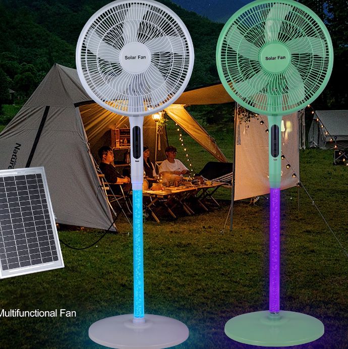 Color Changing Solar Fan HS-XM01