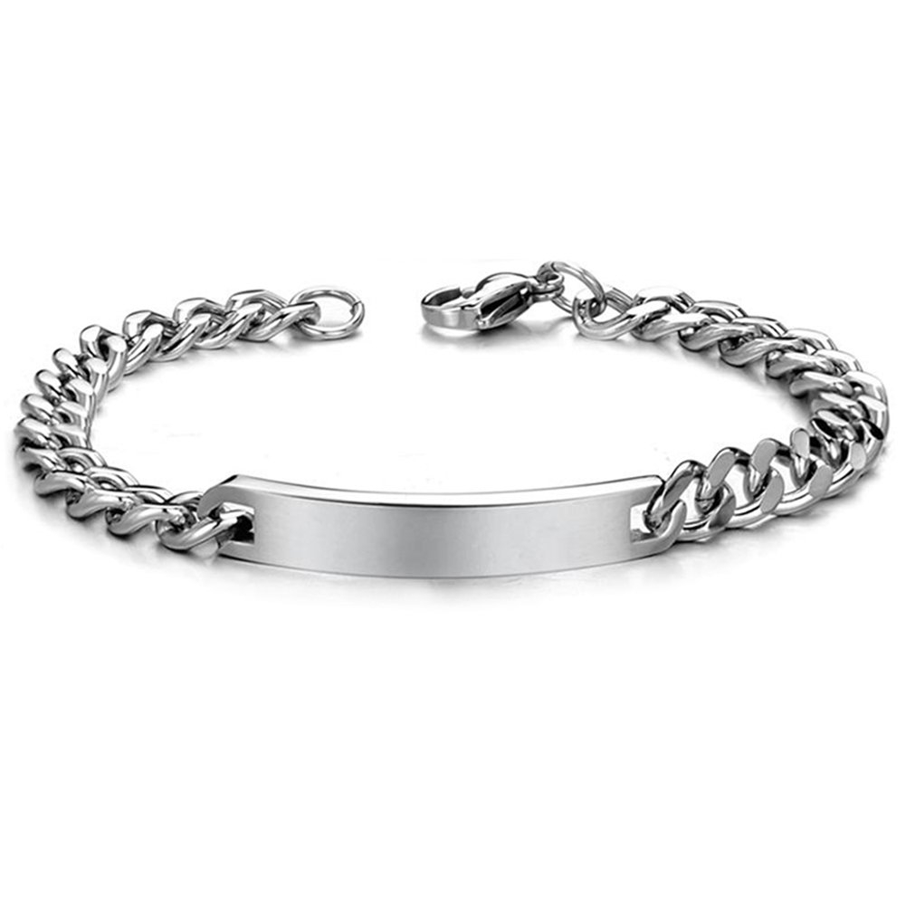 ES166 couple titanium steel bracelet Simple design bracelet for women and men's bracelets
