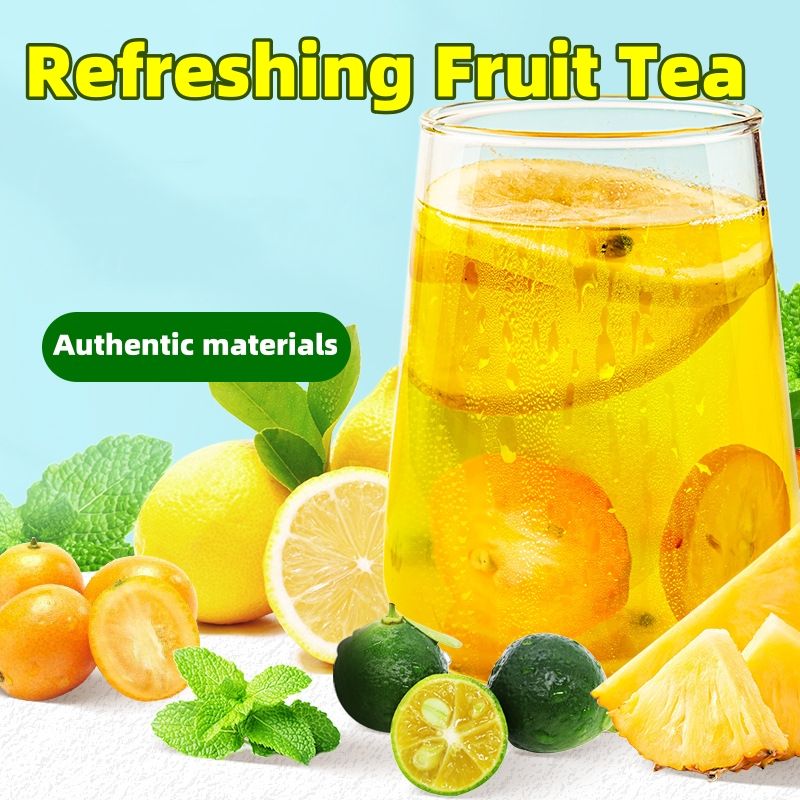 Fruit tea, dried orange, passion fruit tea, green orange, jasmine, lemon tea, freeze-dried flower and fruit tea CRRSHOP 16g /pack tea