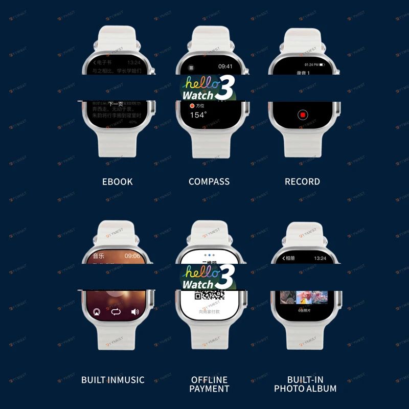 【Afrilinker-recommend】New Hello Watch 3 Plus Ultra Smartwatch AMOLED 4GB IWO Watch 9 Reloj ChatGPT NFC Smart Watches for Men Women 2024
