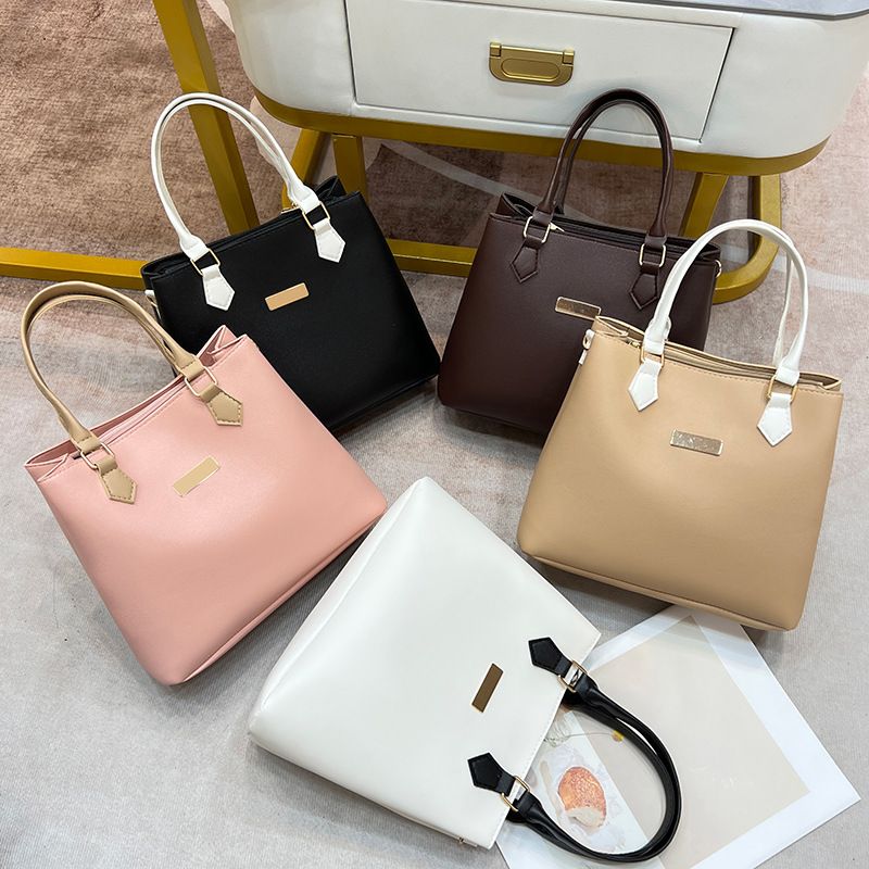 SC116 Women's New Niche Solid Color Zippered Handbag Double-Layer Square Crossbody Bag