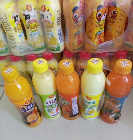 U-Fresh Carbonated ALL Flavors Soft Drink 350ml Juice Drink