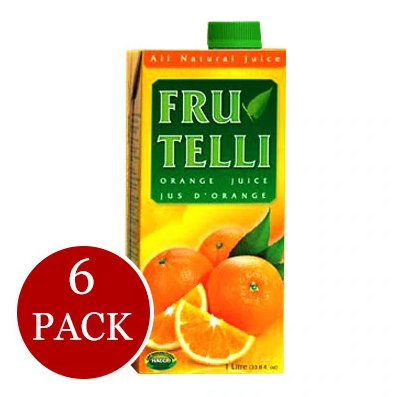 6-Pack Frutelli Fruit Juice 1L