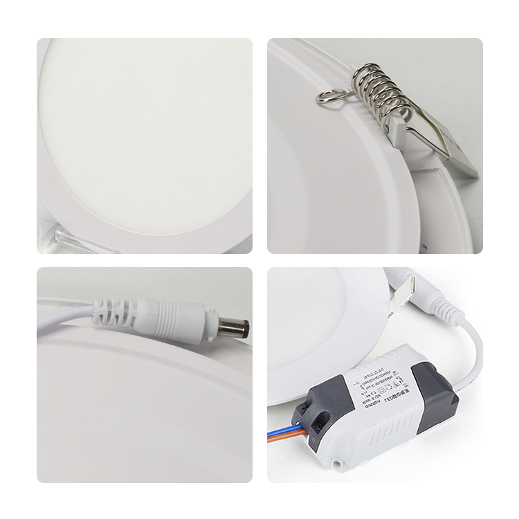 AUNONT LED 6W recessed ceiling light, interior lighting down light, open panel light