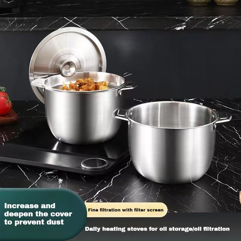 



304 food grade stainless large capacity steel high temperature resistant steel basin kitchen oil filter tank
