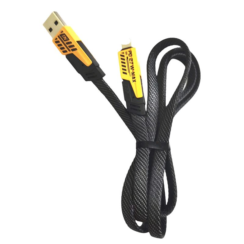 The 2-in-1 charging cable for robots is suitable for iPhone, Android, and TPC fast charging.