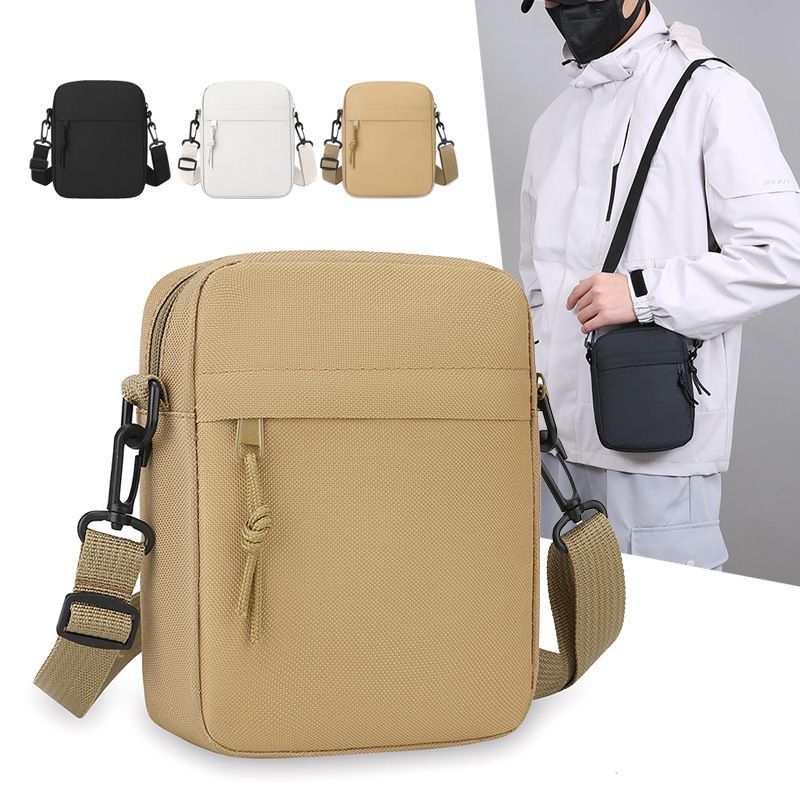Oxford Cloth Crossbody Bag Men's Small Bag Single Shoulder Bag Men's New Casual Mini Bag Mobile Phone Bag Shoulder Bag