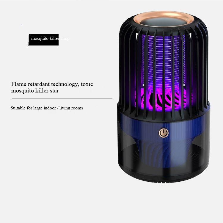 Electric Mosquito Zapper Lamp - Quiet Household Mosquito Repellent, USB Charging, Portable Suction Design, Indoor Outdoor Dual-Use, Non-Toxic Safe for Baby & Pet