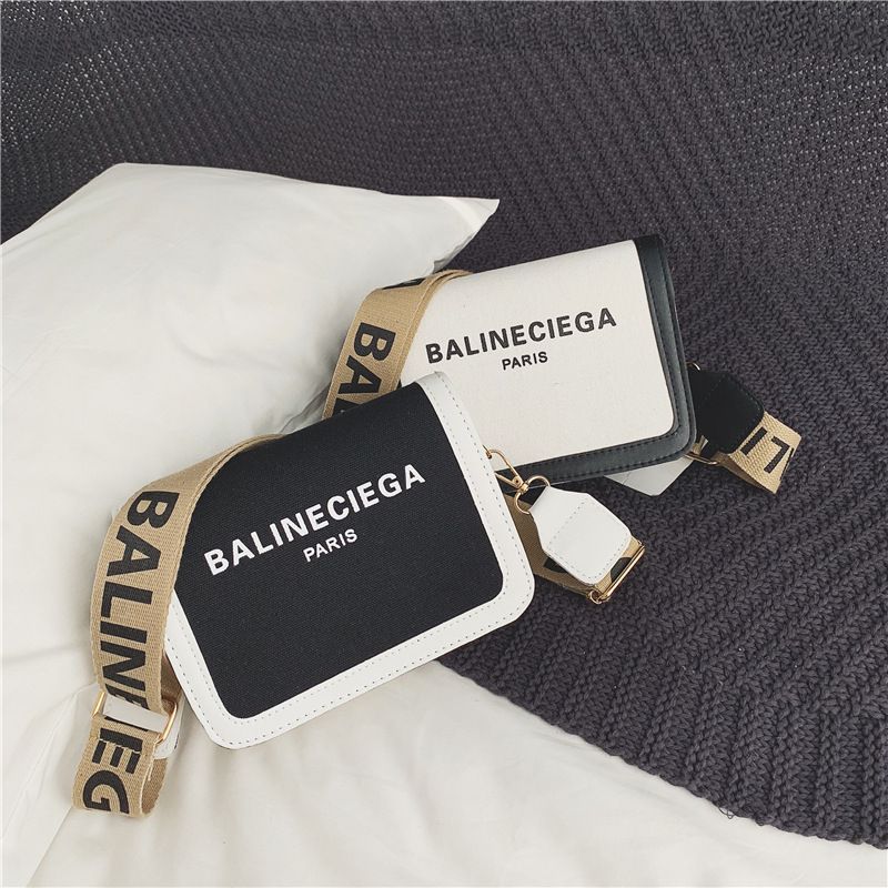 305130 Women Shoulder Bag Letter Prints Female Bag Broadband Casual Square Small Bag Fashion All-match Cross-body Bag