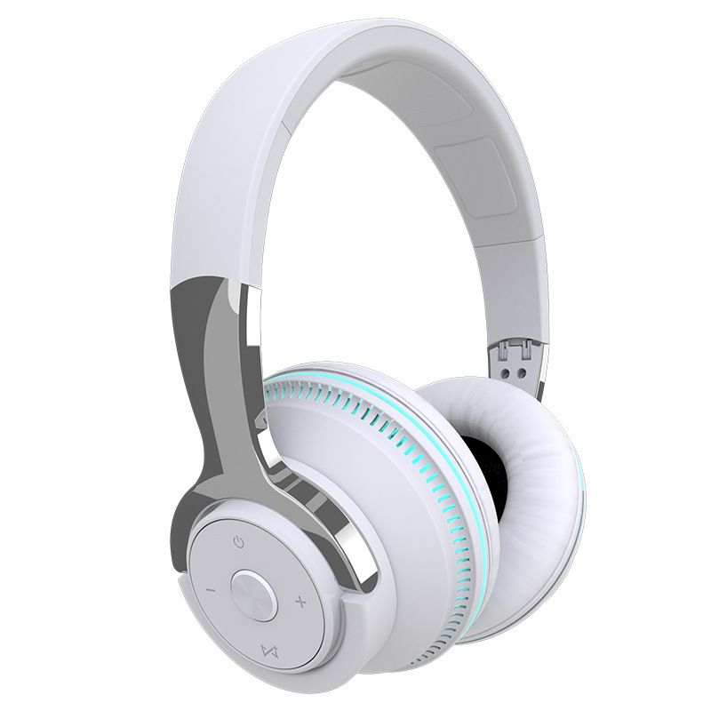 Headphone Sports Headphone Wireless Bluetooth Wireless Bluetooth Headset with Subwoofer Stereo Sound Card Insertion Colorful Lights Computer Headset