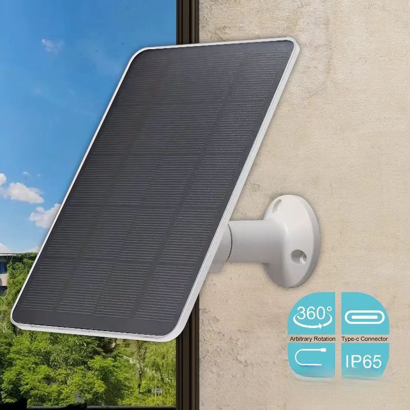 Solar panel charger suitable for outdoor cameras, doorbells, power banks, small electronic devices