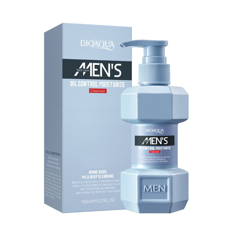 BIOAOUA Men's Oil Control Moisturizing Cleanser Cleansing Face Cleanser