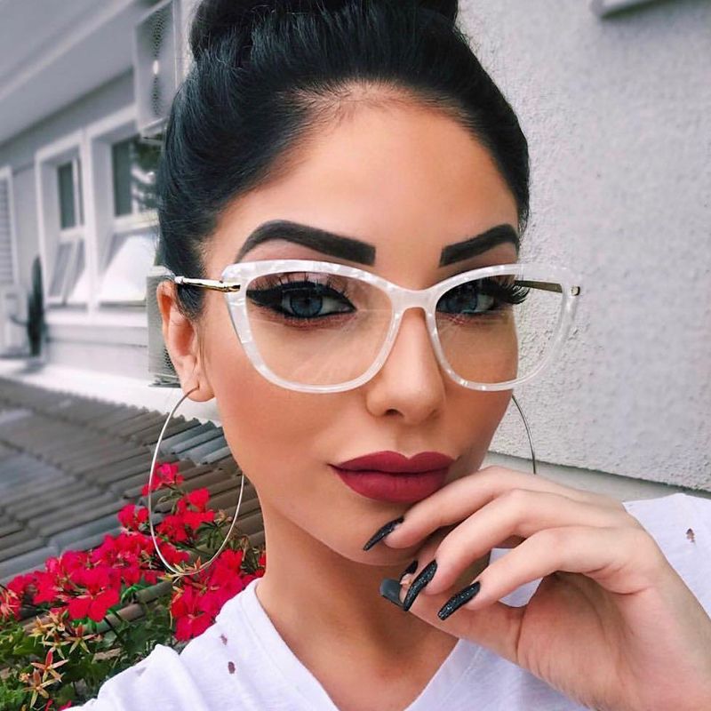 Women's square glasses frames fashion style optical glasses
