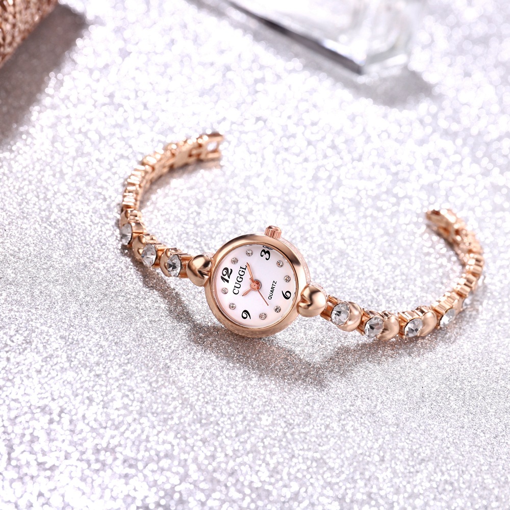 Fashion Women Bracelet Watch Ladies Rock Crystal Clock Luxury Dress Quartz Wrist Watch for Woman
