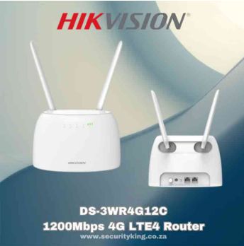 Hikvision (DS-3WR4G12C) 1200mbps 4G LTE Dual Band Router AC1200 4G CAT4 Wireless Router