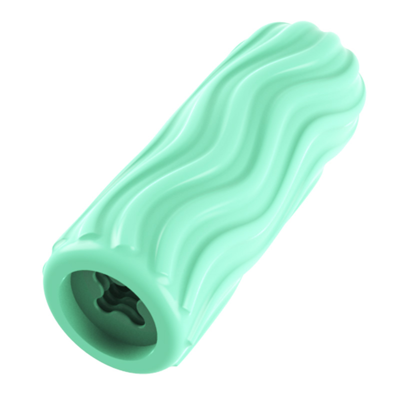Sex Toy for Men, Adult Toy, Portable Masturbator, Male Masturbation Toy, Manual Sucking Extrusion Stroker, Pocket Pussy, Tunnel Stroker, Vagina Textured, Two SidesGreen 
