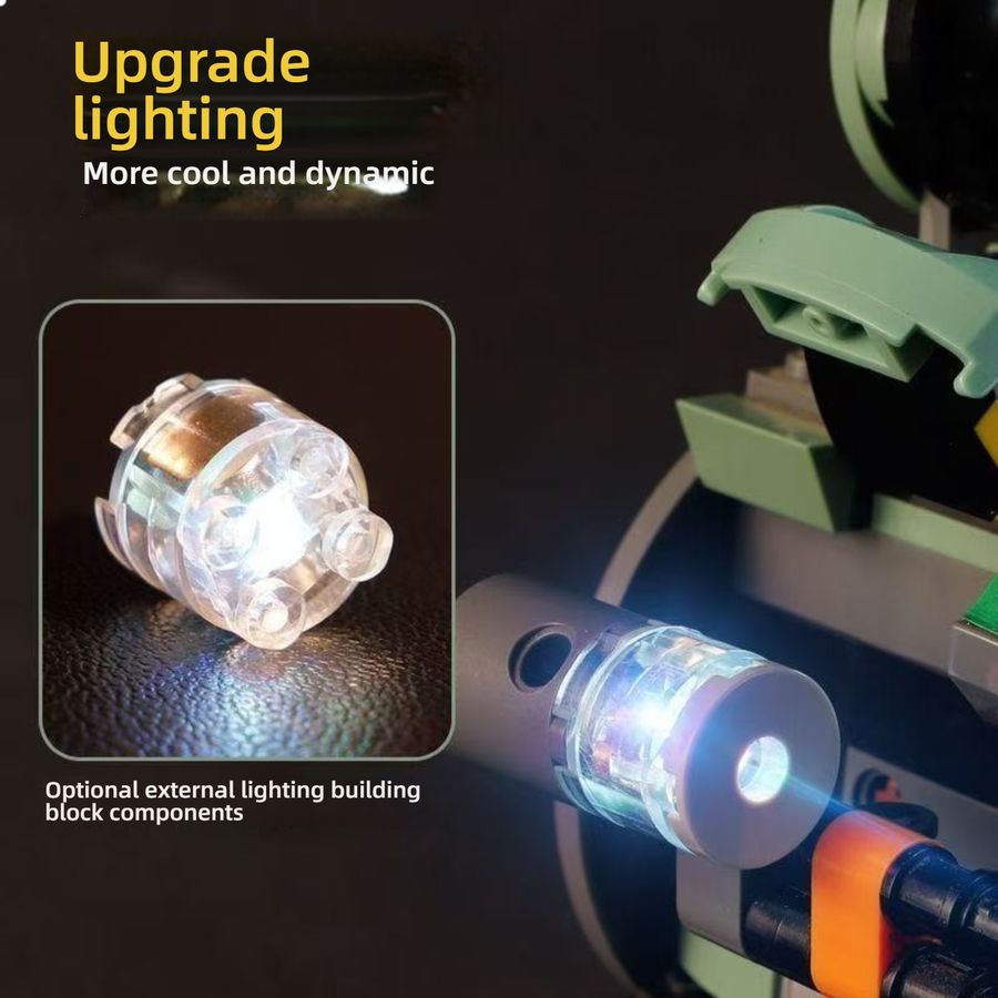  Wrecking Ball Overwatch LEGO Style Building Kit with Dust Cover & LED Lights