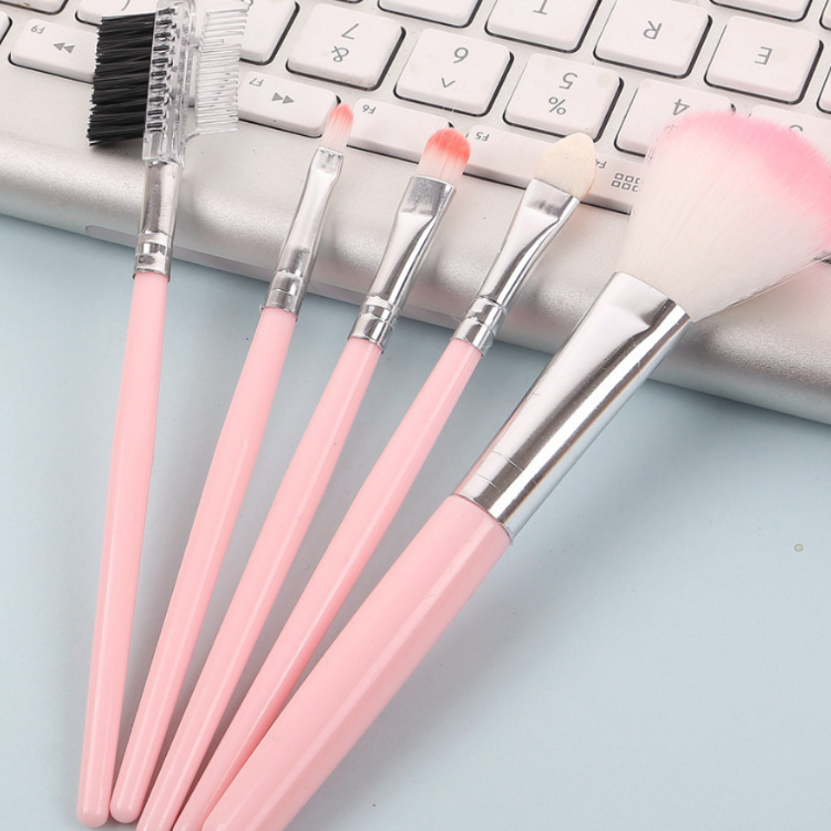 5PCS Women's Makeup Brushes Set Portable Makeup Tools Blush Foundation Eyeshadow/Eyebrow Brush