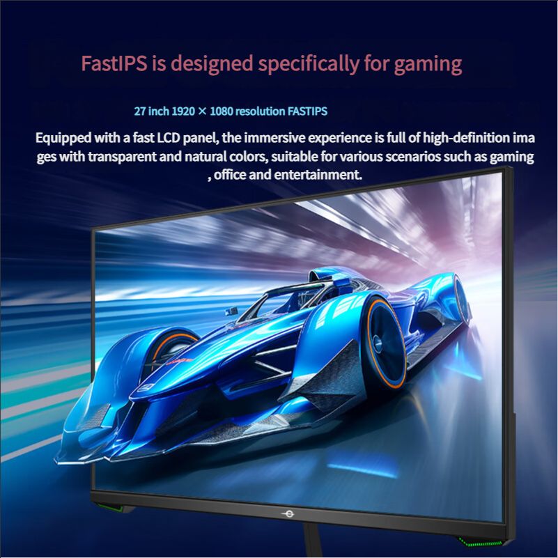 27 Inch Gaming Monitor 165Hz Fast IPS FHD 1080P Computer Monitor 1ms HDR10 99%sRGB  Adaptive Sync HDMI 2.0 DisplayPort 1.4 VESA P27GC