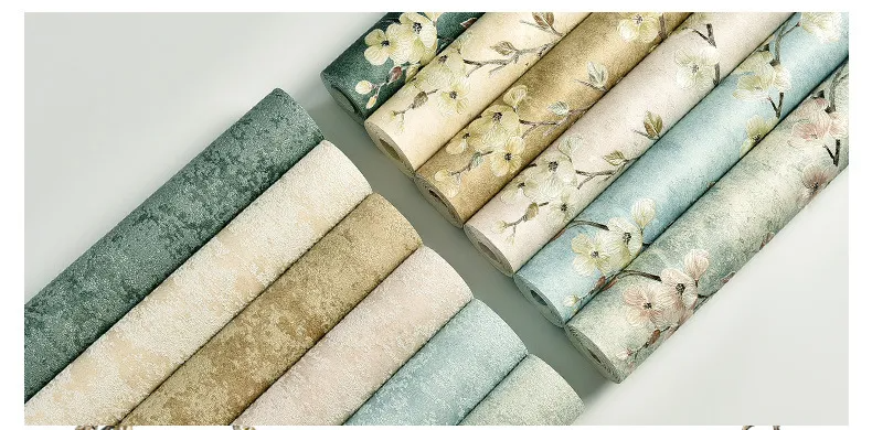 Green 3d Floral Embossed Wallpaper Living Room Bedroom Home Decor Wall Paper Roll Wedding Room Wall Covering Solid Flower Murals
