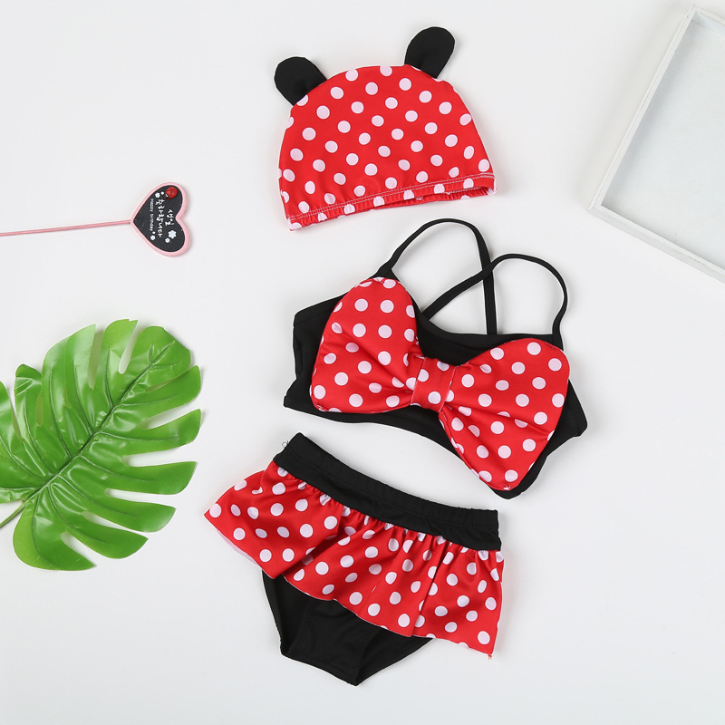 NT1008 Toddler Baby Girl Split Swimsuits Outfits Infant Bathing Bikini Shorts Set Swimwear Sunsuit