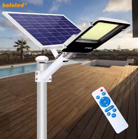 High Brightness 200W/300W Waterproof Outdoor Public Induction Post Garden Lighting Energy Led Solar Powered Street Lights