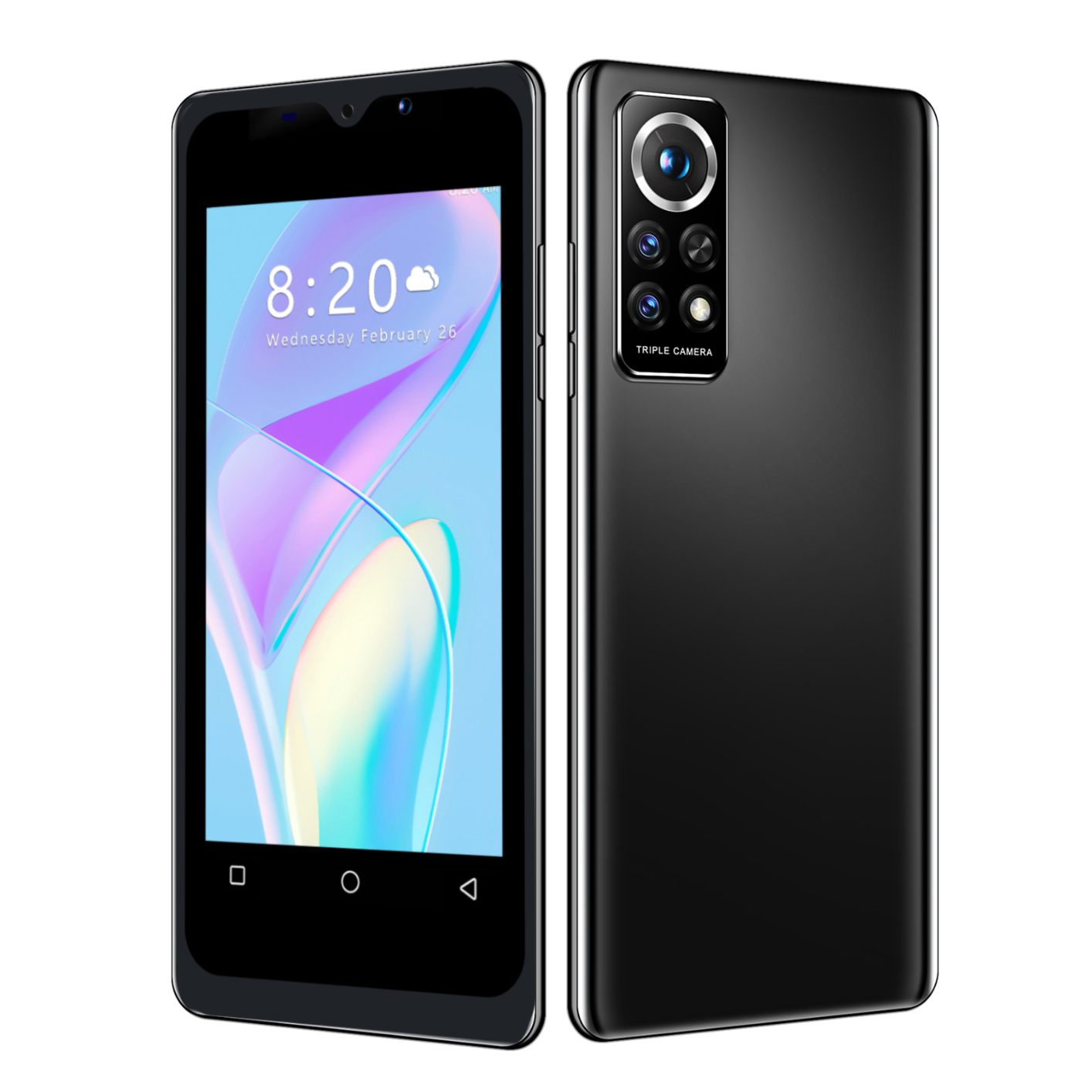 Smartphone with 4.5inch Screen Dual Card 512MB RAM 4GB ROM Mobile Phone 110-240V