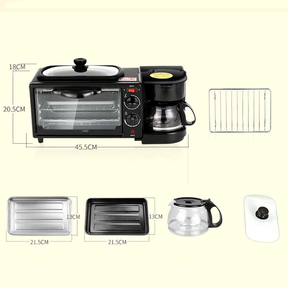 Multifunctional Digital Air Fryer+ Rotisserie, Dehydrator, Convection Oven,Breakfast Machine with Coffee Maker 17 Touch Screen Presets Fry, Roast, Dehydrate, Bake, XL 10L Family Size, Auto Shutoff, Large Easy-View Window, Black
